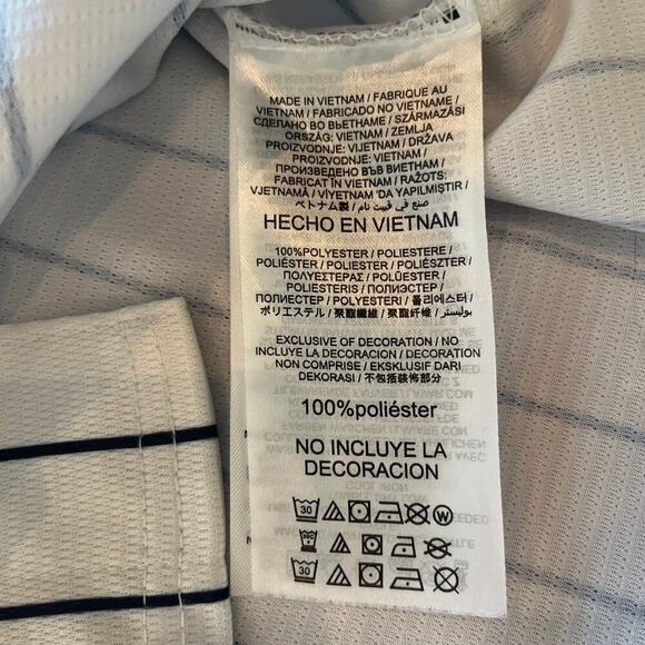 Nike Derek Jeter 2 Yankees Men's Jersey Home Pinstripe Replica Medium T1770-NKWH - Picture 5 of 10